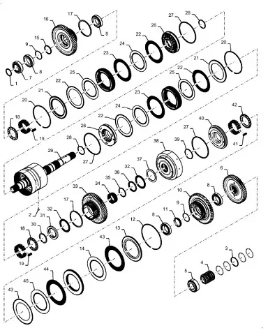 48054246 - Кольцо дистанционное вала КПП TJT9./St.